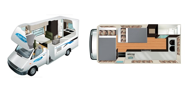motorhomes 4-seater