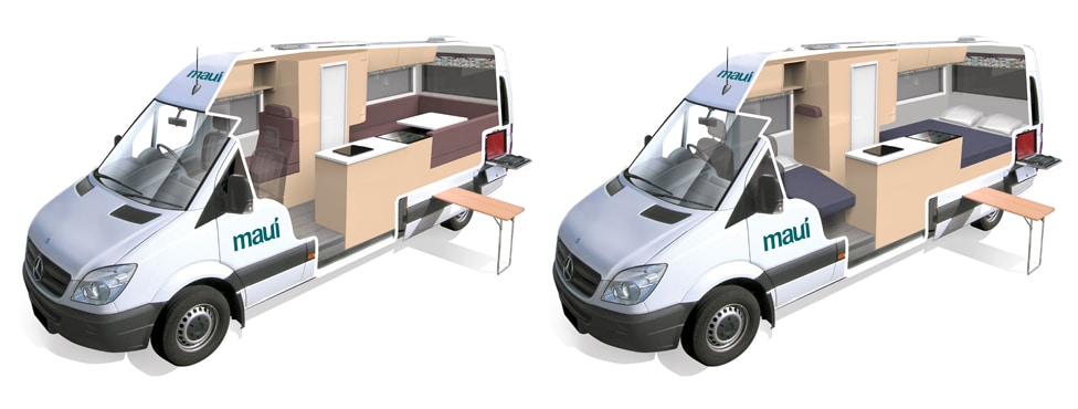 motorhome models 3-seater