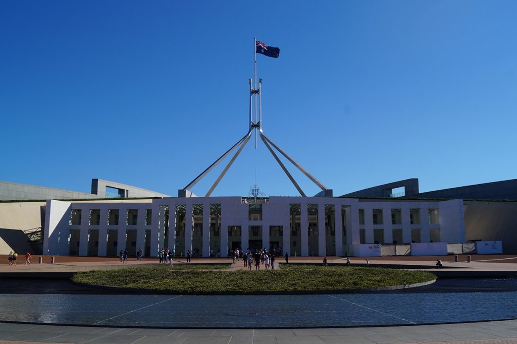 sehenswürdigkeiten canberra 2 tagen parlament