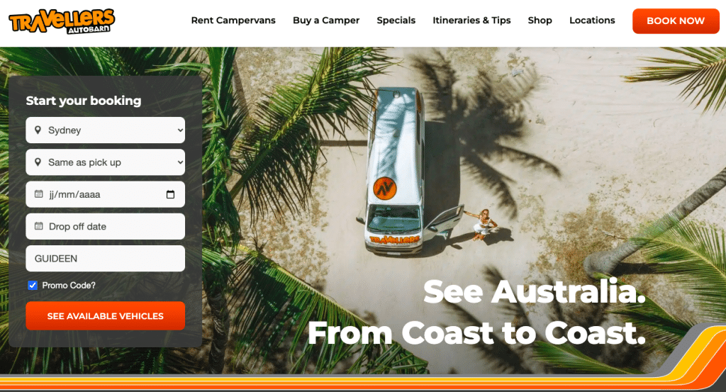 promo code campervan rental australia